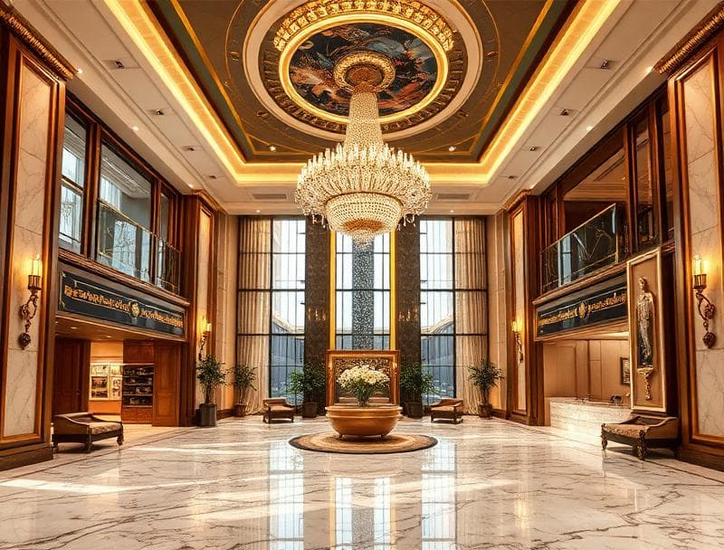 Luxury Hotel Lobby